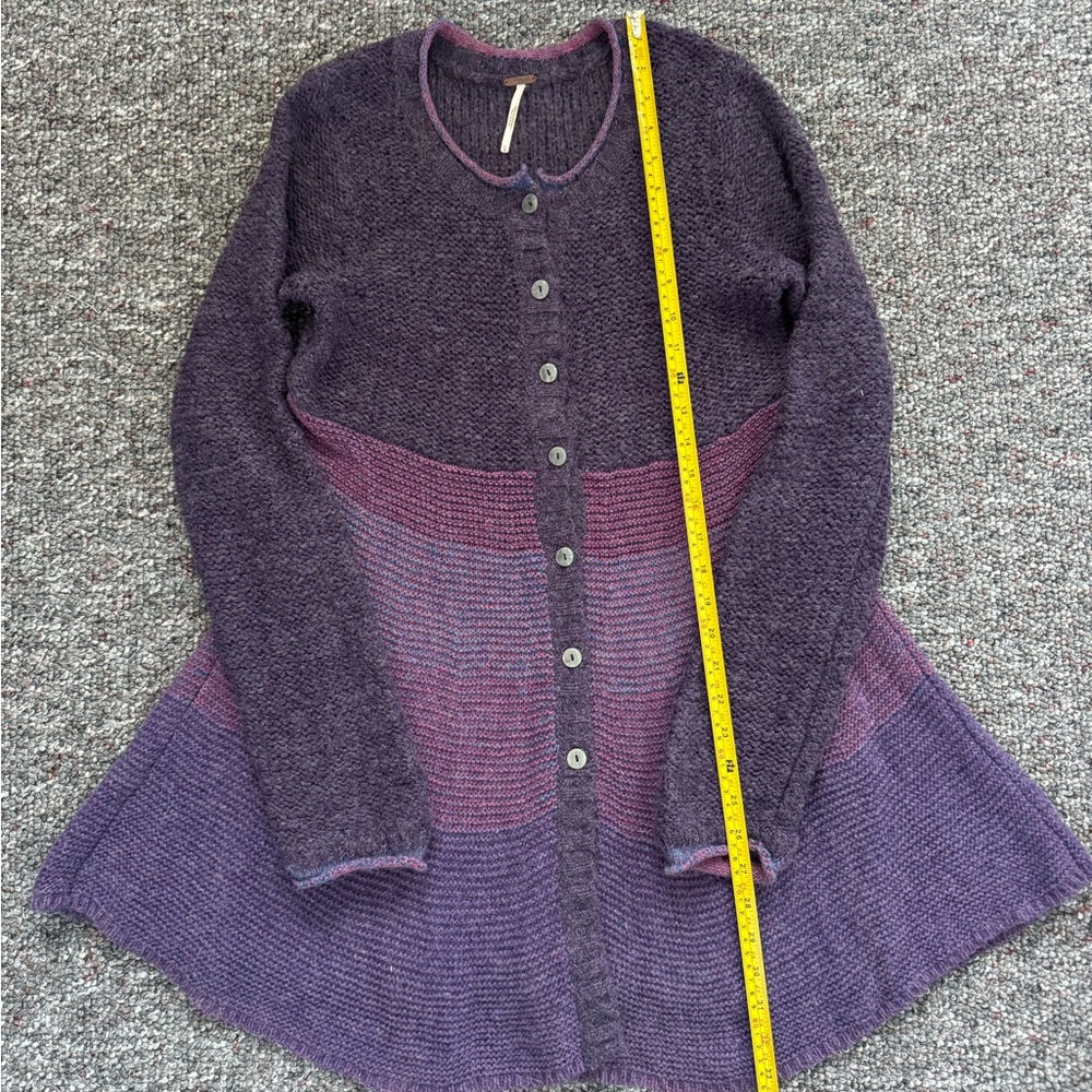 Free People Purple and Pink Sweater